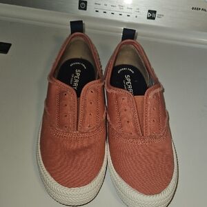 Sperry Top Sider Women Crest Knot Fray Canvas Slip On Sneakers No Laces Style 6